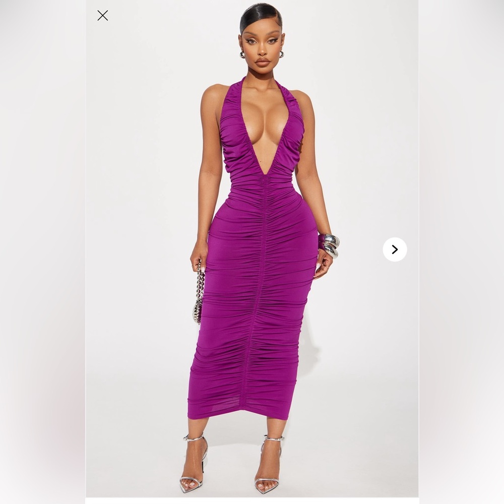 Fashion Nova Purple Maxi Dress